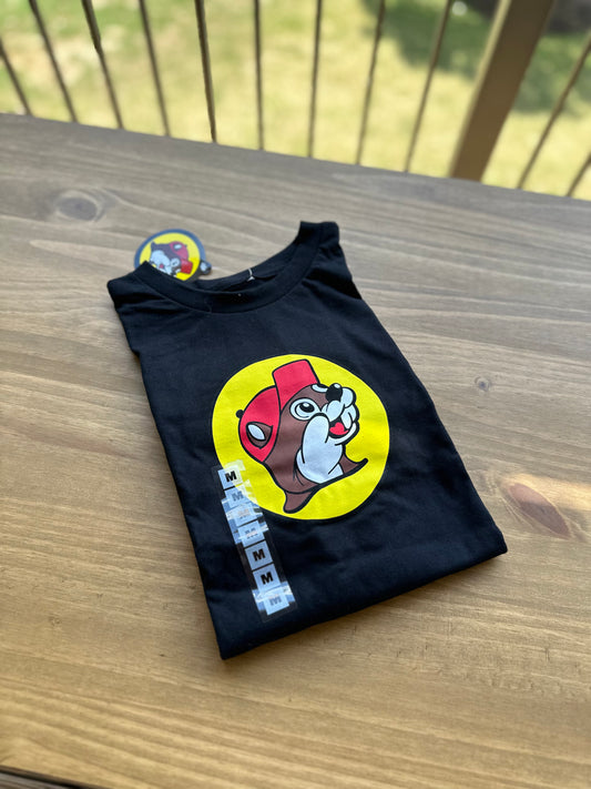 Buc-ee's バッキーズ プリント Tシャツ（黒×ロゴ）