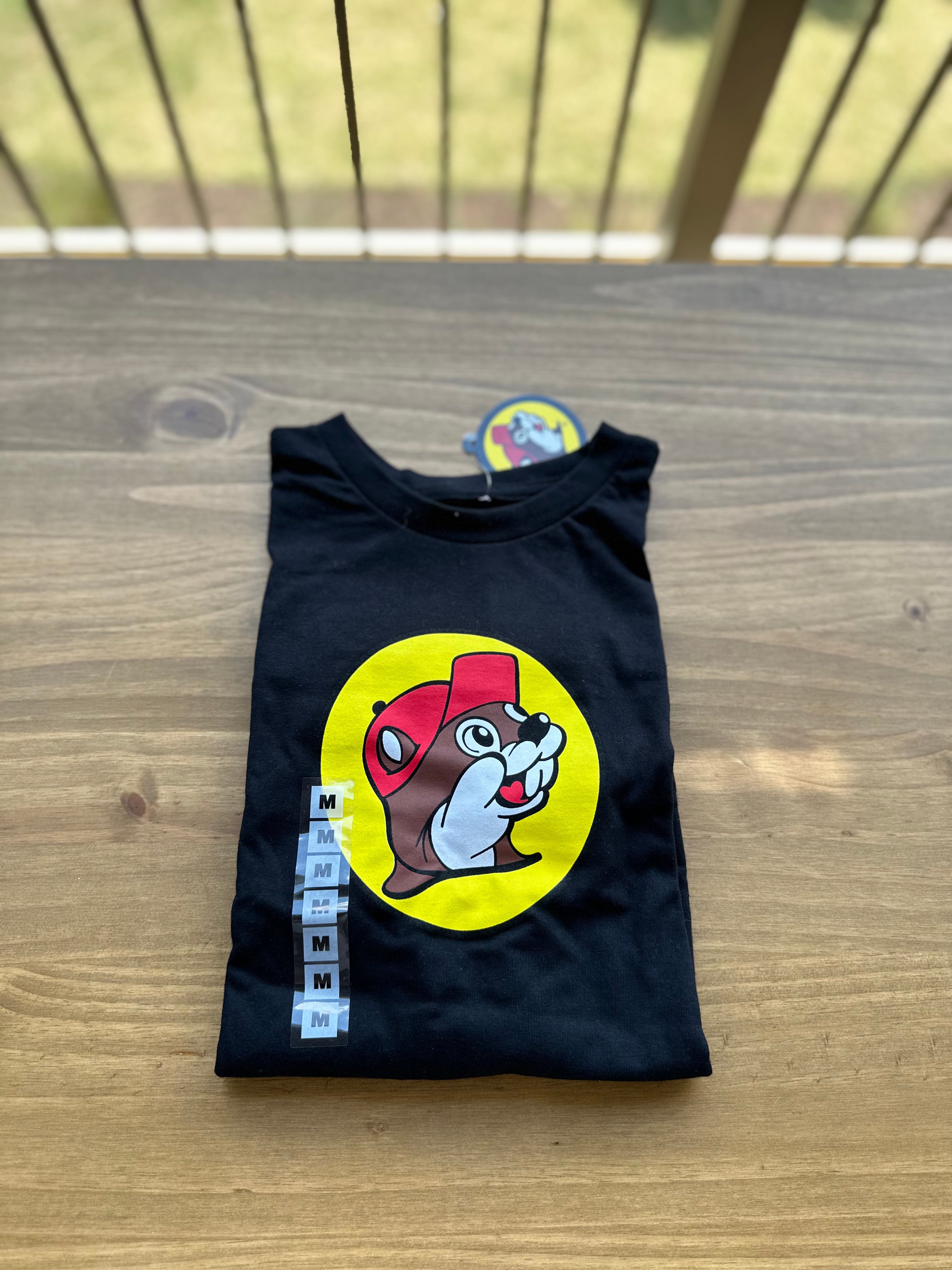 Buc-ee's バッキーズ プリント Tシャツ（黒×ロゴ） – RubberDuck